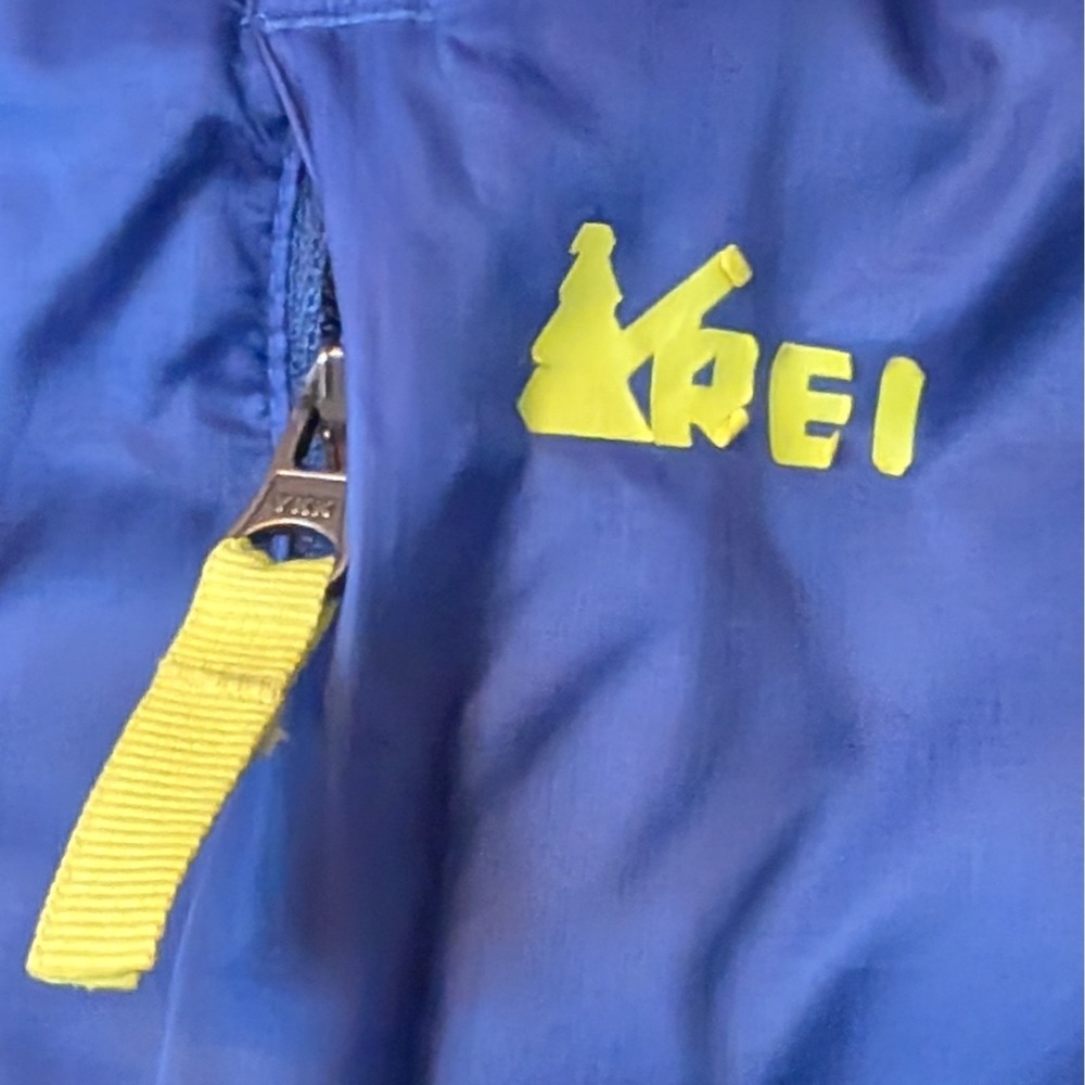 REI Small Youth Small Primaloft Silver Down Blue Green Hood‎ Zipper - Picture 2 of 10